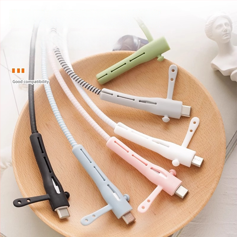 Datu kabeļa aizsardzības vāciņš CP0789 – Silikons, Kabelu vīnotājs mobilajiem tālruņiem