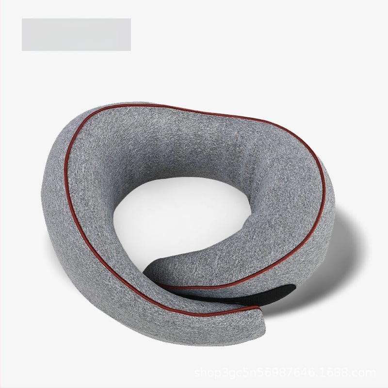 Atmiņas putu U formas ceļojumu kakla spilvens ar 100% kokvilnas pārklājumu, pārnēsājams, universāla saderība