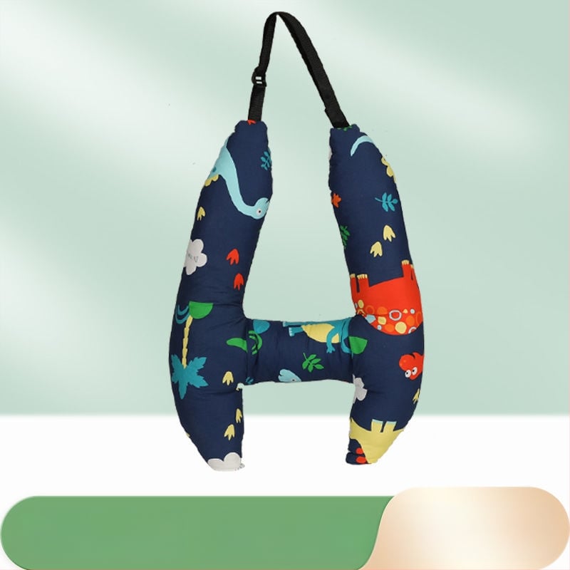 Automašīnas galvas balsts bērniem, garu ceļu spilvens, kakla atbalsts ar atmiņas putām, aizmugures sēdekļa spilvens