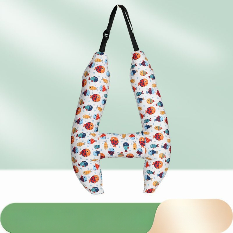 Automašīnas galvas balsts bērniem, garu ceļu spilvens, kakla atbalsts ar atmiņas putām, aizmugures sēdekļa spilvens