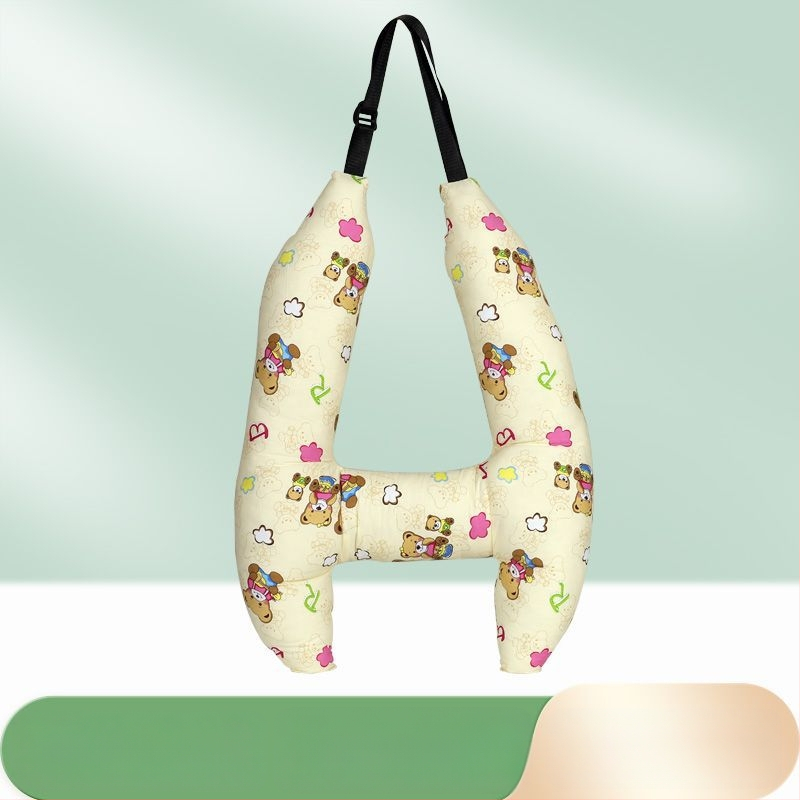 Automašīnas galvas balsts bērniem, garu ceļu spilvens, kakla atbalsts ar atmiņas putām, aizmugures sēdekļa spilvens