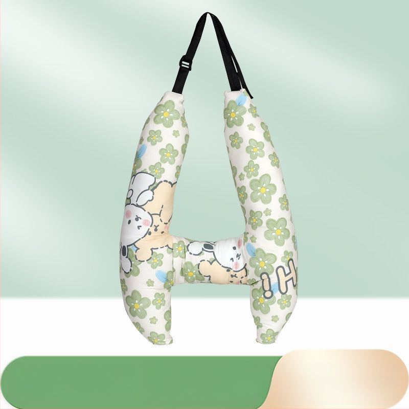 Automašīnas galvas balsts bērniem, garu ceļu spilvens, kakla atbalsts ar atmiņas putām, aizmugures sēdekļa spilvens