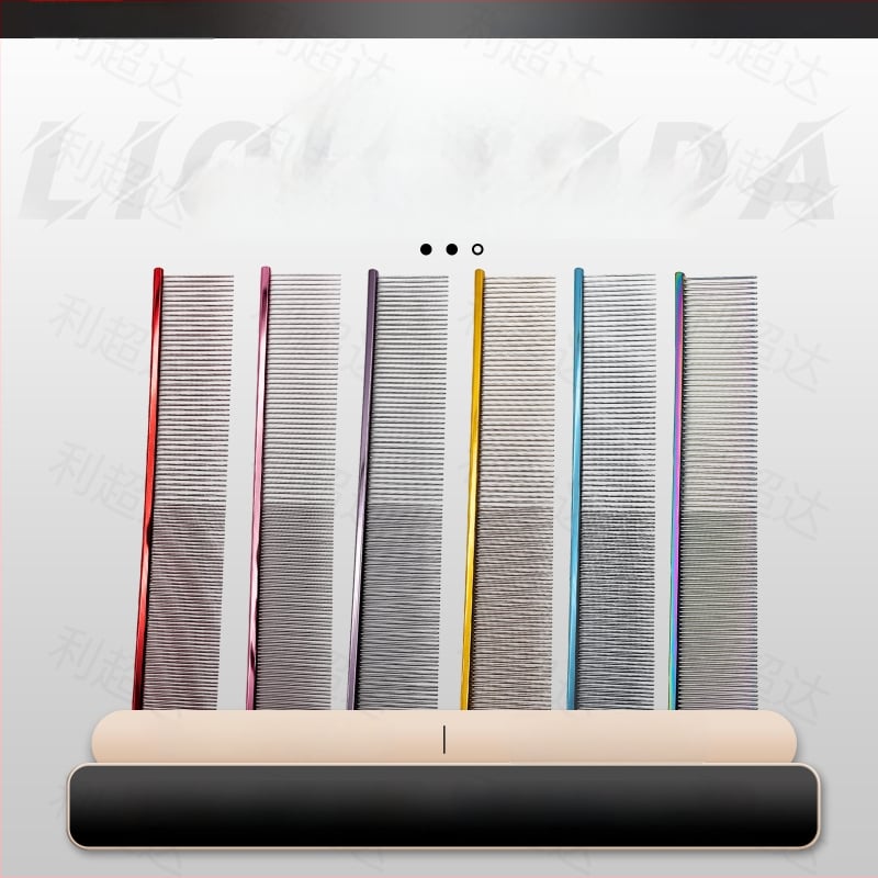 Li Chaoda Pieptene de îngrijire din cupru pentru animale de companie, pentru pisici și câini – îndepărtează părul liber