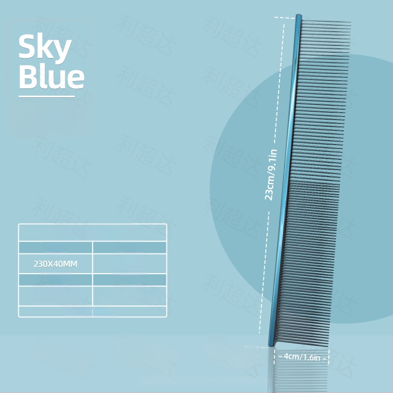 Li Chaoda Pieptene de îngrijire din cupru pentru animale de companie, pentru pisici și câini – îndepărtează părul liber