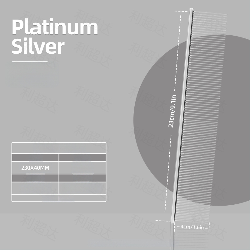 Li Chaoda Pieptene de îngrijire din cupru pentru animale de companie, pentru pisici și câini – îndepărtează părul liber