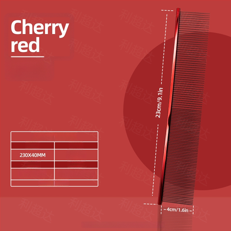 Li Chaoda Pieptene de îngrijire din cupru pentru animale de companie, pentru pisici și câini – îndepărtează părul liber