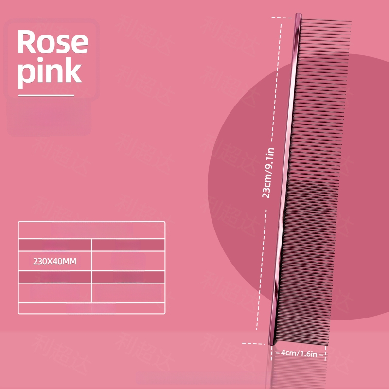 Li Chaoda Pieptene de îngrijire din cupru pentru animale de companie, pentru pisici și câini – îndepărtează părul liber