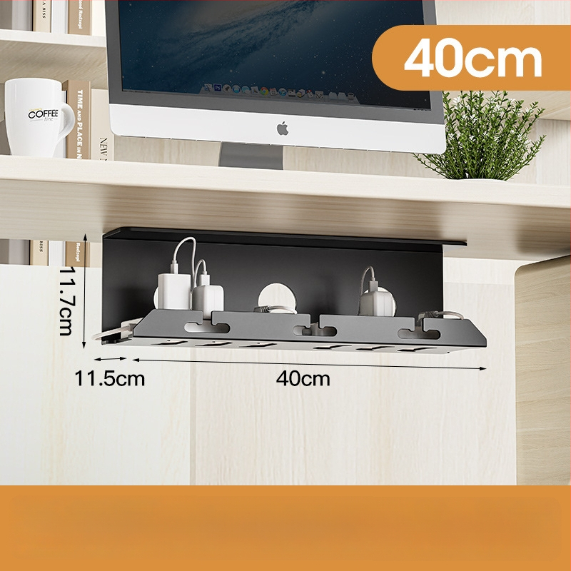 Zem galda kabelu organizētājs – Shell Stone, auksti velmēts tērauds, vienkāršs vīšanas mehānisms, piemērots kontaktligzdām un uzlādes kabeliem