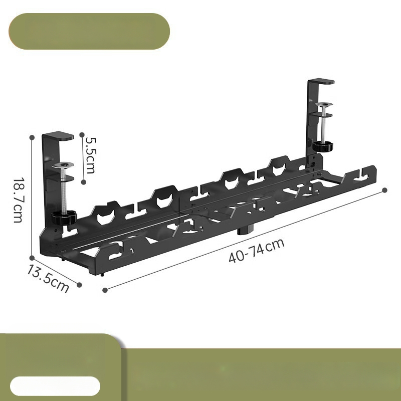 Zem galda kabelu organizētājs – Shell Stone, auksti velmēts tērauds, vienkāršs vīšanas mehānisms, piemērots kontaktligzdām un uzlādes kabeliem