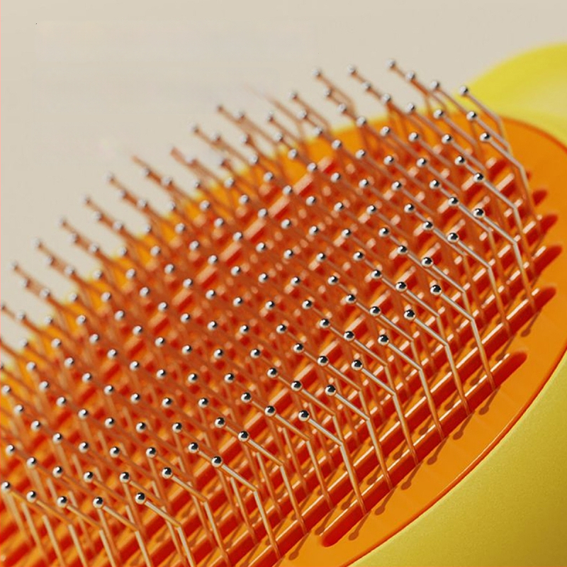 Pieptene din oțel inoxidabil, în formă de animal, pentru pisici cu păr lung – Shepherd Spirit