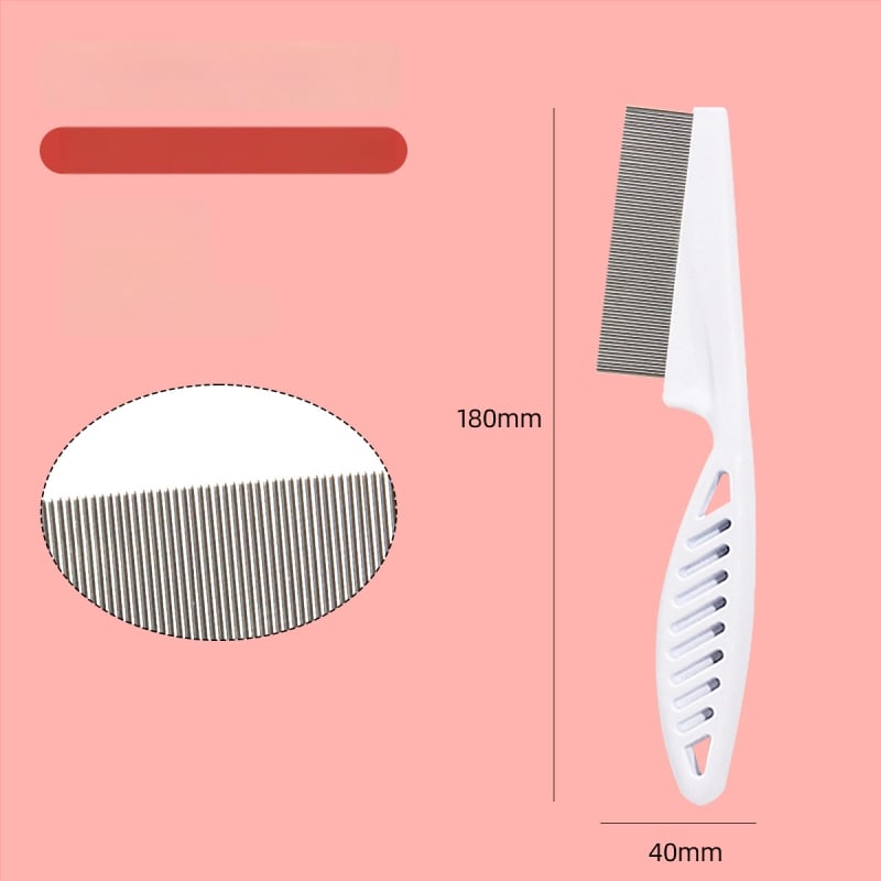 Pieptene din oțel inoxidabil, în formă de animal, pentru pisici cu păr lung – Shepherd Spirit