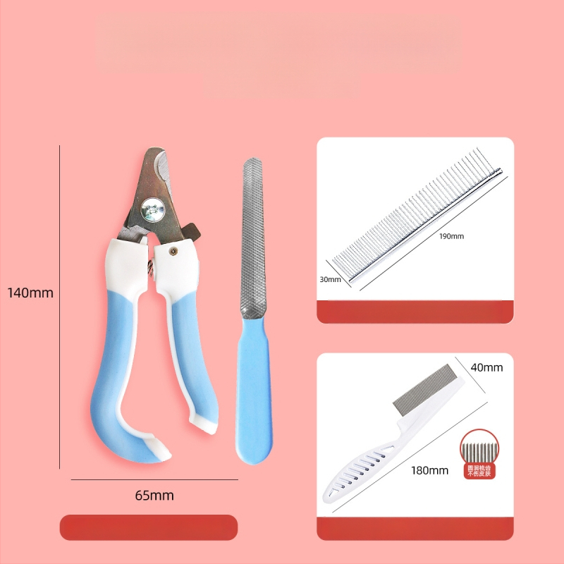 Pieptene din oțel inoxidabil, în formă de animal, pentru pisici cu păr lung – Shepherd Spirit