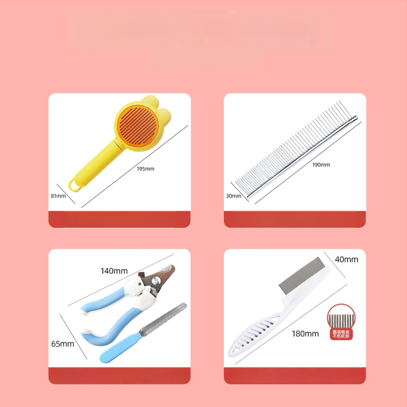 Pieptene din oțel inoxidabil, în formă de animal, pentru pisici cu păr lung – Shepherd Spirit