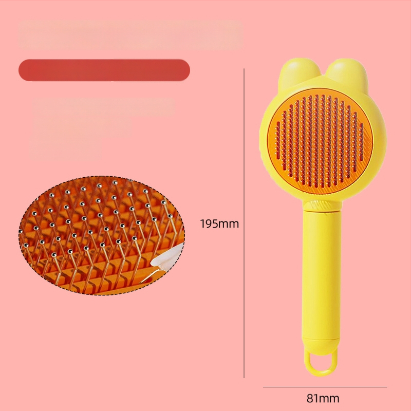 Pieptene din oțel inoxidabil, în formă de animal, pentru pisici cu păr lung – Shepherd Spirit