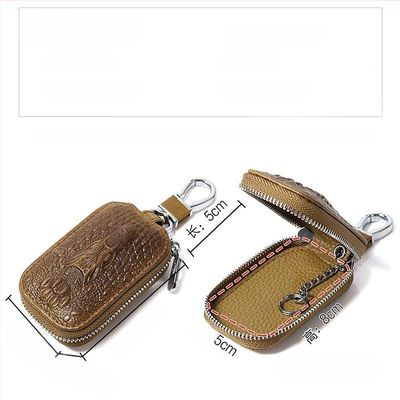 Τσάντα Κλειδιών PU με επένδυση από δέρμα βοδιού, στυλ μίνιμαλ πολυτελείας, unisex, για οικιακή αποθήκευση