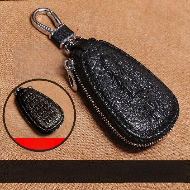 Τσάντα Κλειδιών PU με επένδυση από δέρμα βοδιού, στυλ μίνιμαλ πολυτελείας, unisex, για οικιακή αποθήκευση
