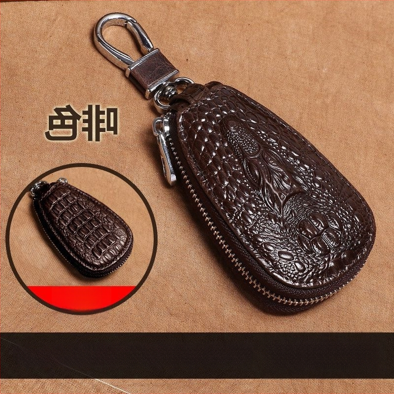 Τσάντα Κλειδιών PU με επένδυση από δέρμα βοδιού, στυλ μίνιμαλ πολυτελείας, unisex, για οικιακή αποθήκευση