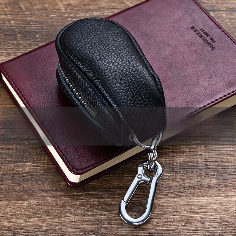 Θήκη κλειδιών με μεγάλη χωρητικότητα, PU εξωτερικό, επένδυση από δέρμα βοοειδών, πολυλειτουργική θήκη κλειδιών αυτοκινήτου