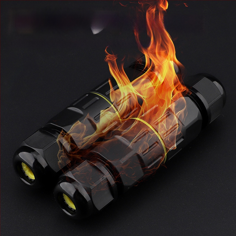 Ūdensizturīgs terminālo bloku adapters rūpnieciskai ārējai lietošanai, izturīgs pret augstām temperatūrām (savienojums: sprādze)