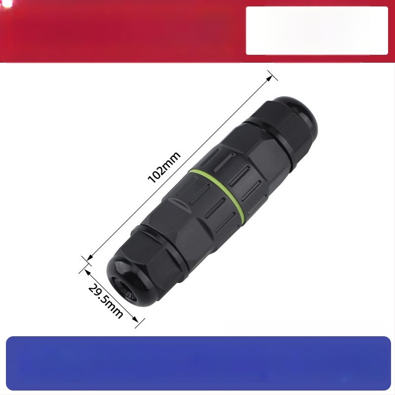 Ūdensizturīgs terminālo bloku adapters rūpnieciskai ārējai lietošanai, izturīgs pret augstām temperatūrām (savienojums: sprādze)