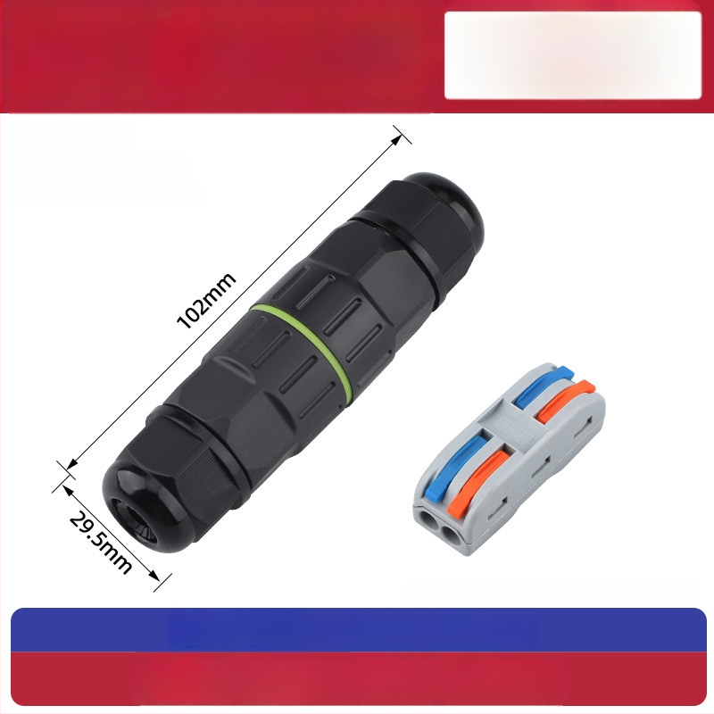 Ūdensizturīgs terminālo bloku adapters rūpnieciskai ārējai lietošanai, izturīgs pret augstām temperatūrām (savienojums: sprādze)