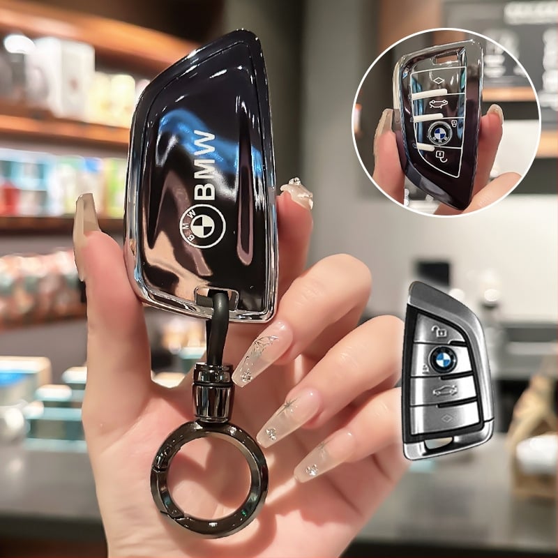 Lixin BMW TPU atslēgas korpuss, saderīgs ar 5. un 3. sēriju (530/320Li), X1/X2/X3, vienkāršs stils