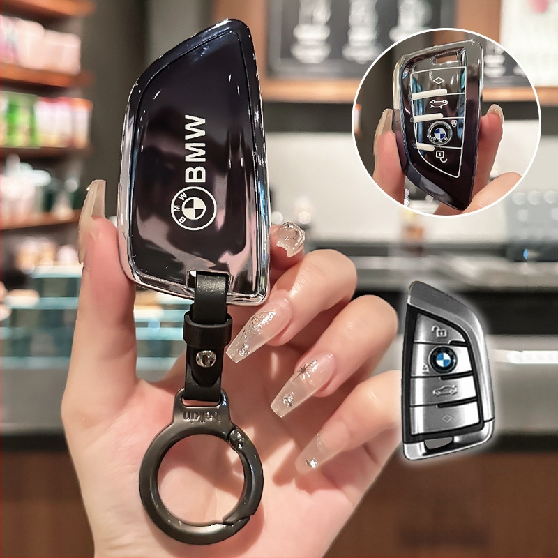 Lixin BMW TPU atslēgas korpuss, saderīgs ar 5. un 3. sēriju (530/320Li), X1/X2/X3, vienkāršs stils