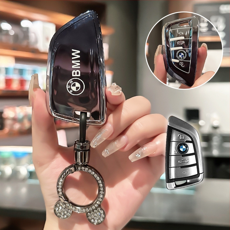 Lixin BMW TPU atslēgas korpuss, saderīgs ar 5. un 3. sēriju (530/320Li), X1/X2/X3, vienkāršs stils