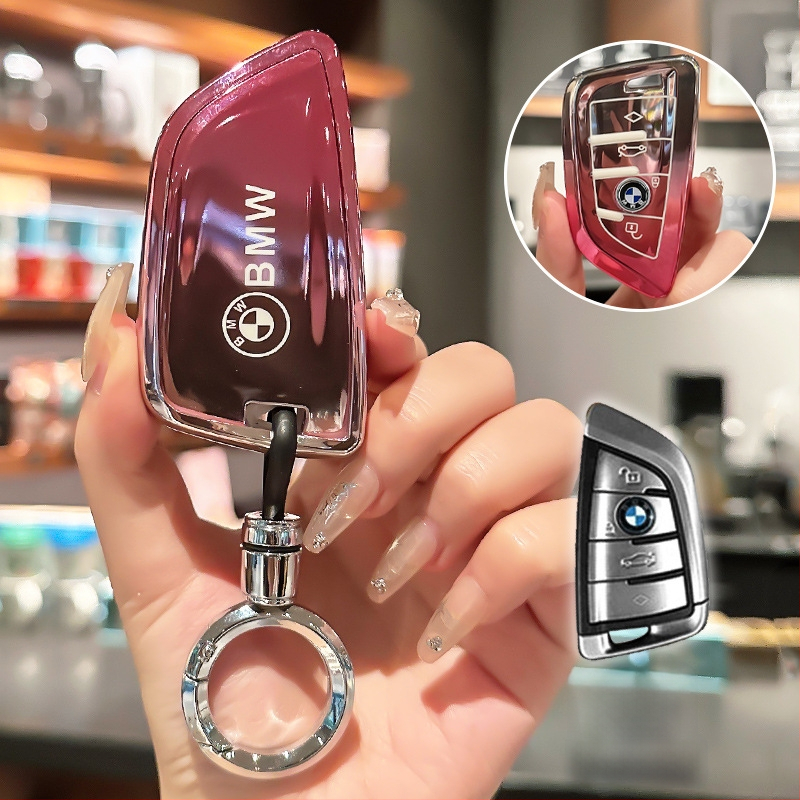 Lixin BMW TPU atslēgas korpuss, saderīgs ar 5. un 3. sēriju (530/320Li), X1/X2/X3, vienkāršs stils