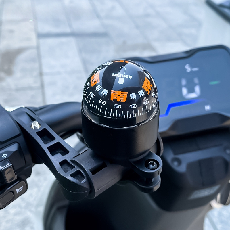 Vairavimo kompasas elektriniam motociklui, metalinė konstrukcija, atsparus vandeniui, jautrus krypties nustatymams