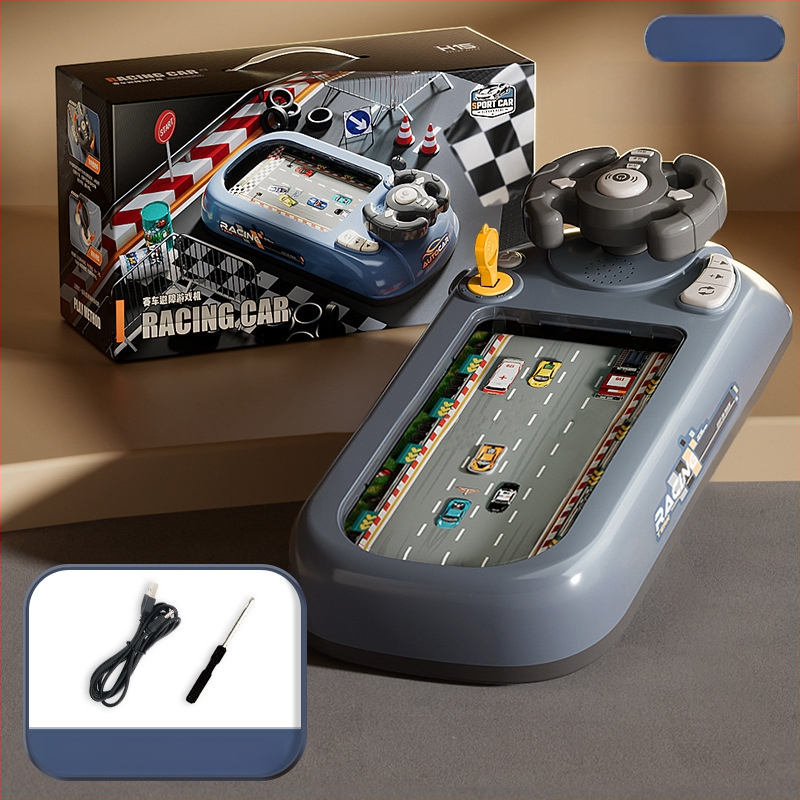 Кормило за автомобилно шофиране – пластмасова играчка с пъзел за деца 4–6 г., образователна интерактивна