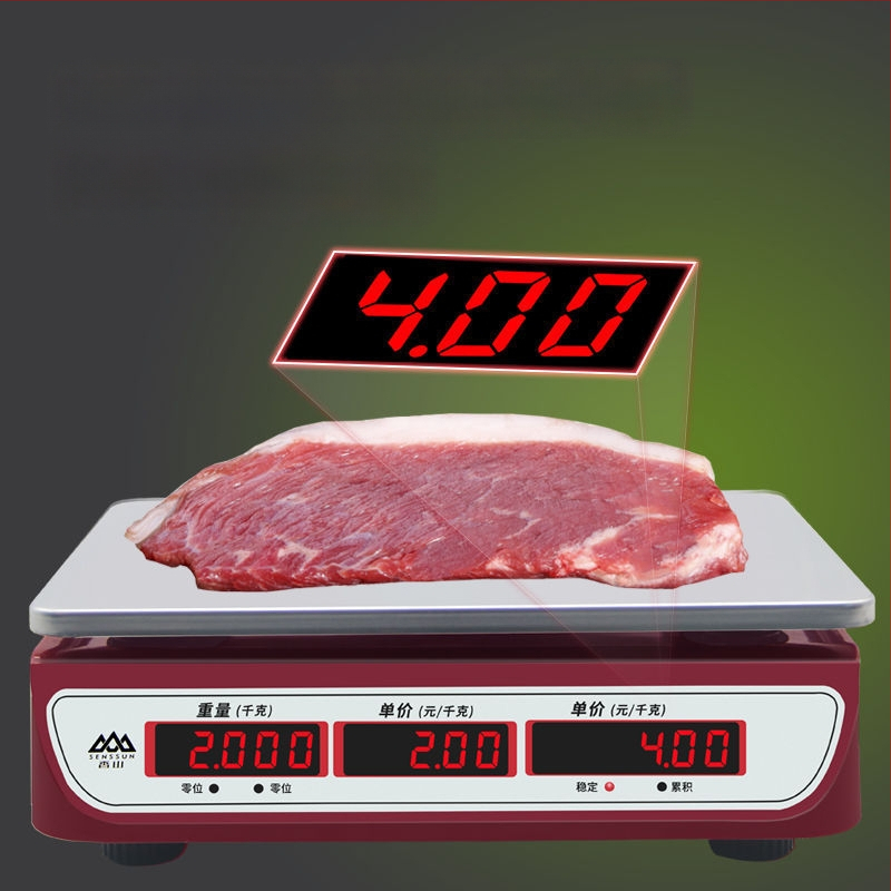 Xiangshan 30 kg digitális asztali mérleg kereskedelmi használatra, elektronikus mérleg, otthoni konyhai mérleg