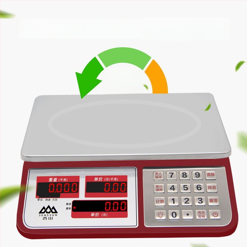 Xiangshan 30 kg digitális asztali mérleg kereskedelmi használatra, elektronikus mérleg, otthoni konyhai mérleg