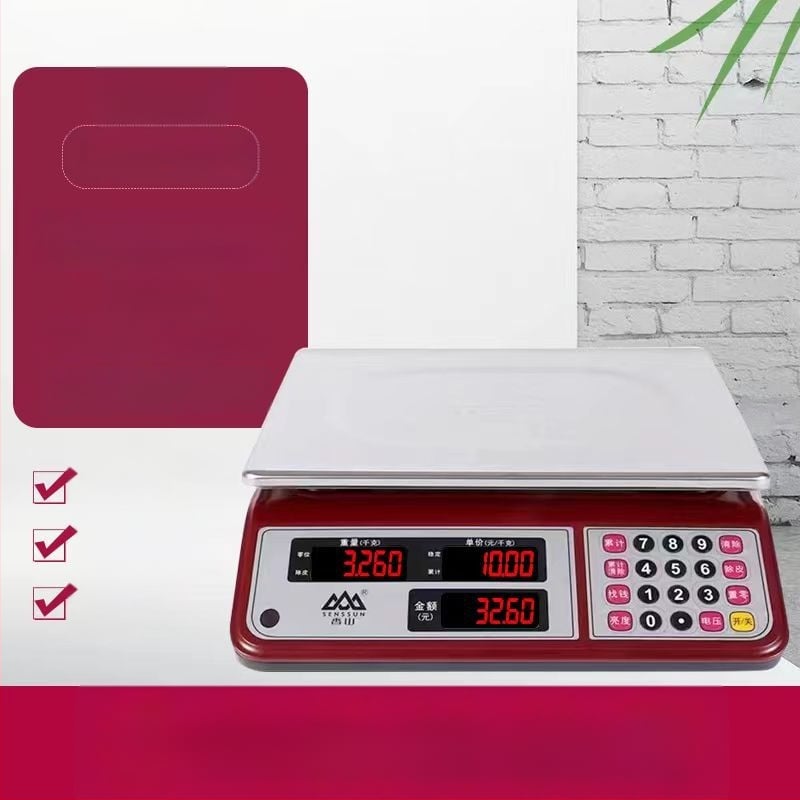 Xiangshan 30 kg digitális asztali mérleg kereskedelmi használatra, elektronikus mérleg, otthoni konyhai mérleg