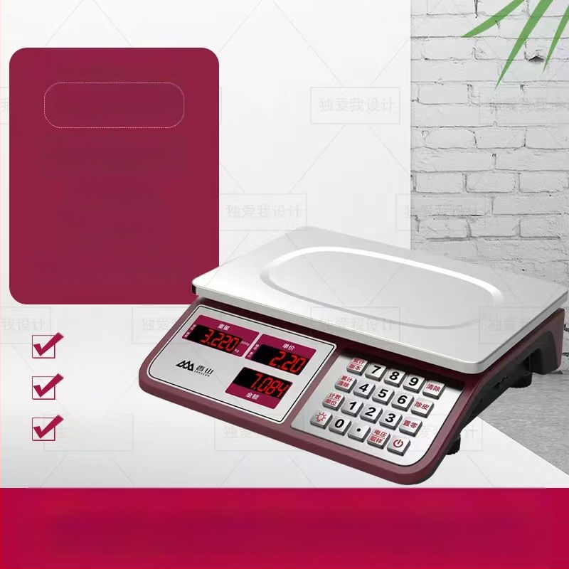 Xiangshan 30 kg digitális asztali mérleg kereskedelmi használatra, elektronikus mérleg, otthoni konyhai mérleg
