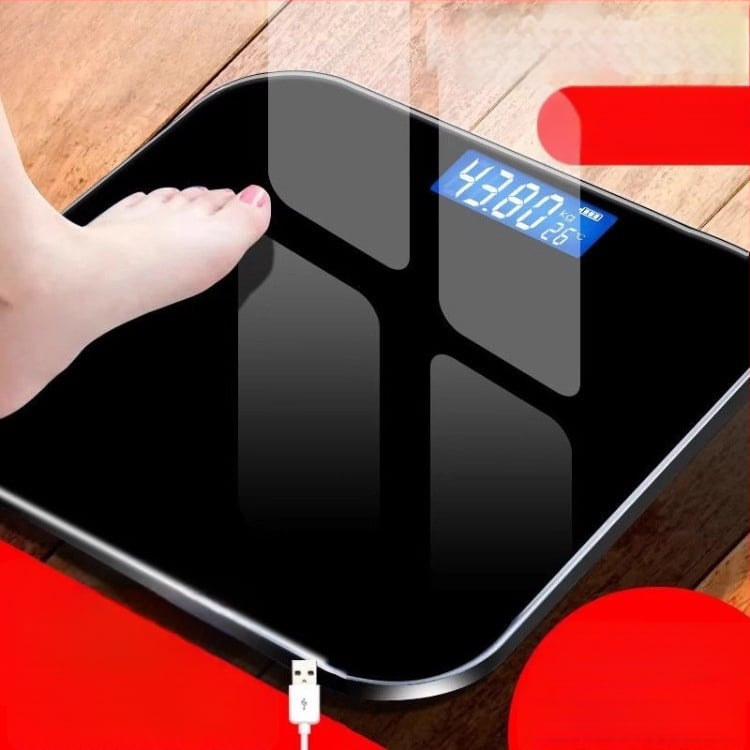 Cântar de greutate corporală cu funcție de măsurare a grăsimii corporale - Cântar digital pentru uz casnic pentru adulți (Brand Friendly; Origine Yiwu; Stil Simplu)