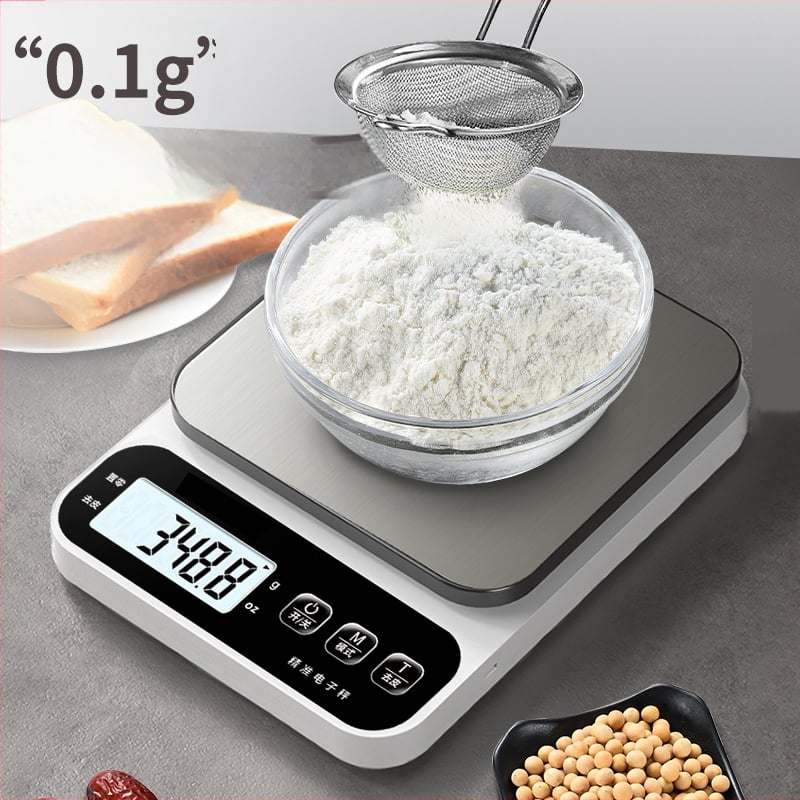 Elektronikus konyhai mérleg, nagy pontosságú sütéshez és élelmiszerekhez, modell 100