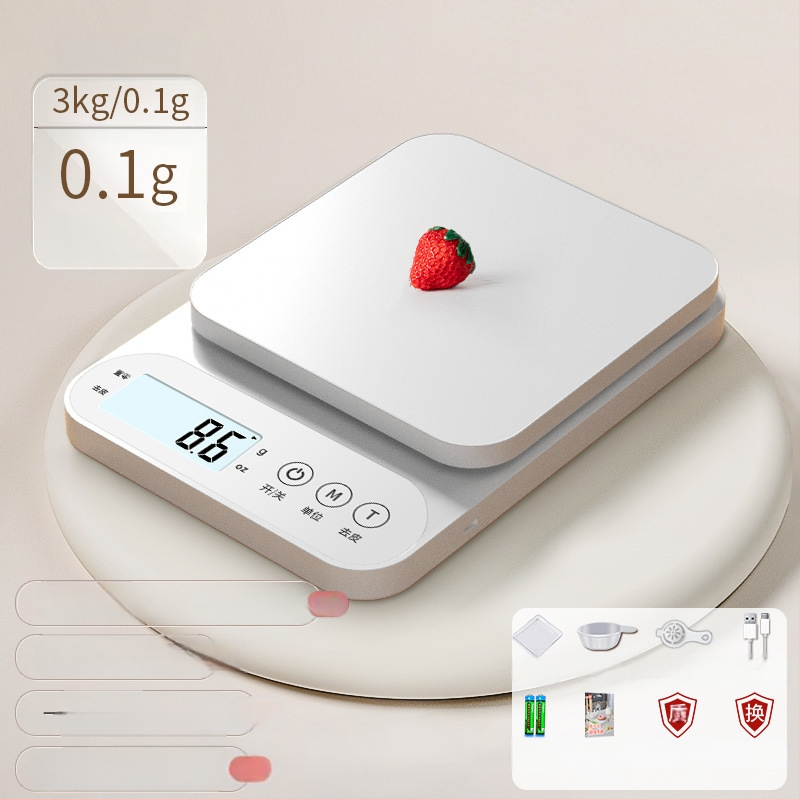 Elektronikus konyhai mérleg, nagy pontosságú sütéshez és élelmiszerekhez, modell 100