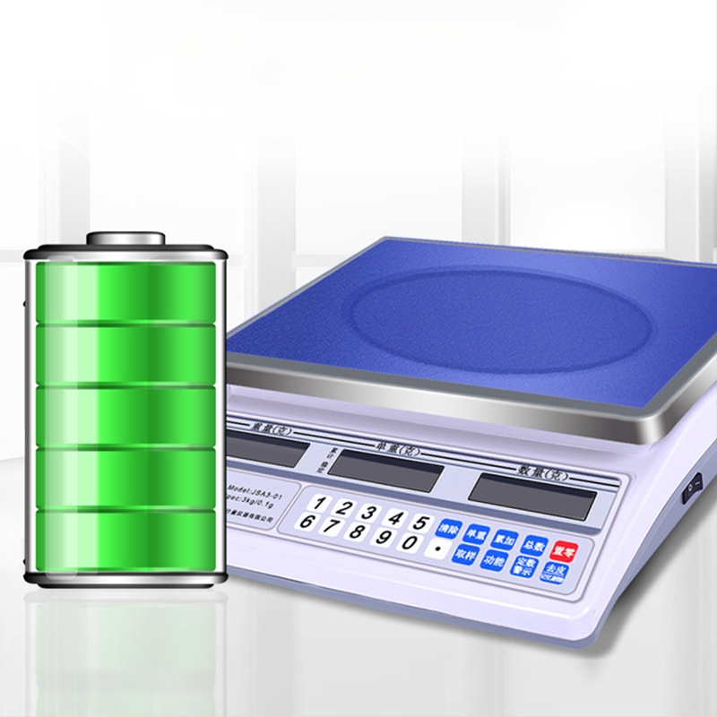 Pu Chun Jsa Series ipari elektronikus mérleg – kiváló pontosságú mérés és számolás, 30 kg kapacitás, újratölthető és hálózati tápegység