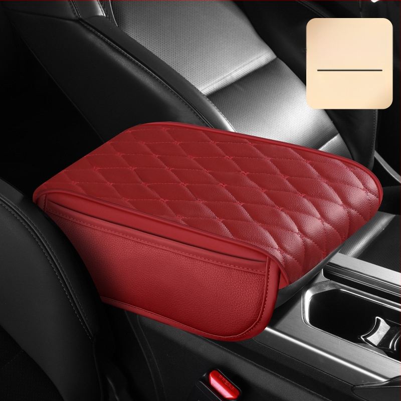 Universāls ādas rokas balsts ar sānu kabatām, memory foam, pielāgota apstrāde