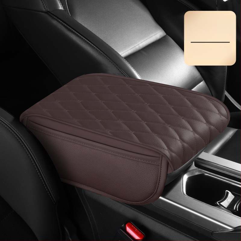 Universāls ādas rokas balsts ar sānu kabatām, memory foam, pielāgota apstrāde