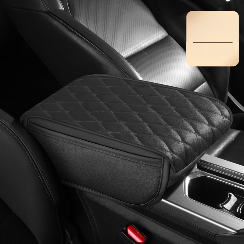 Universāls ādas rokas balsts ar sānu kabatām, memory foam, pielāgota apstrāde