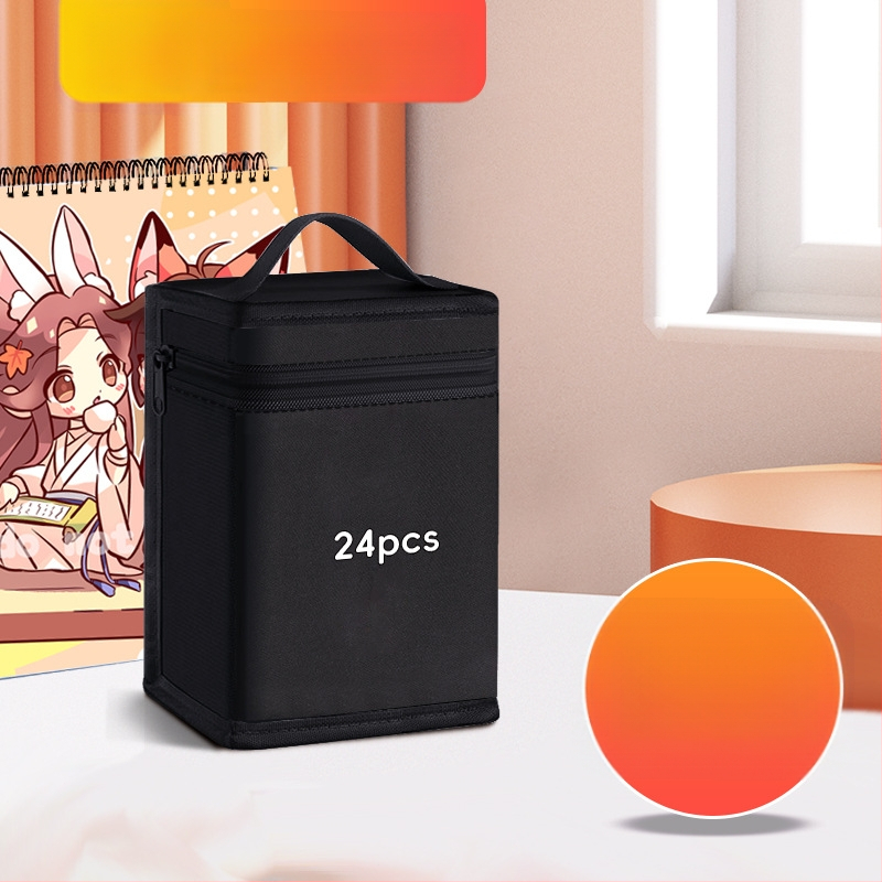 Marķieru soma no Oxford auduma, universāla skolēniem, ar roku zīmēta stila