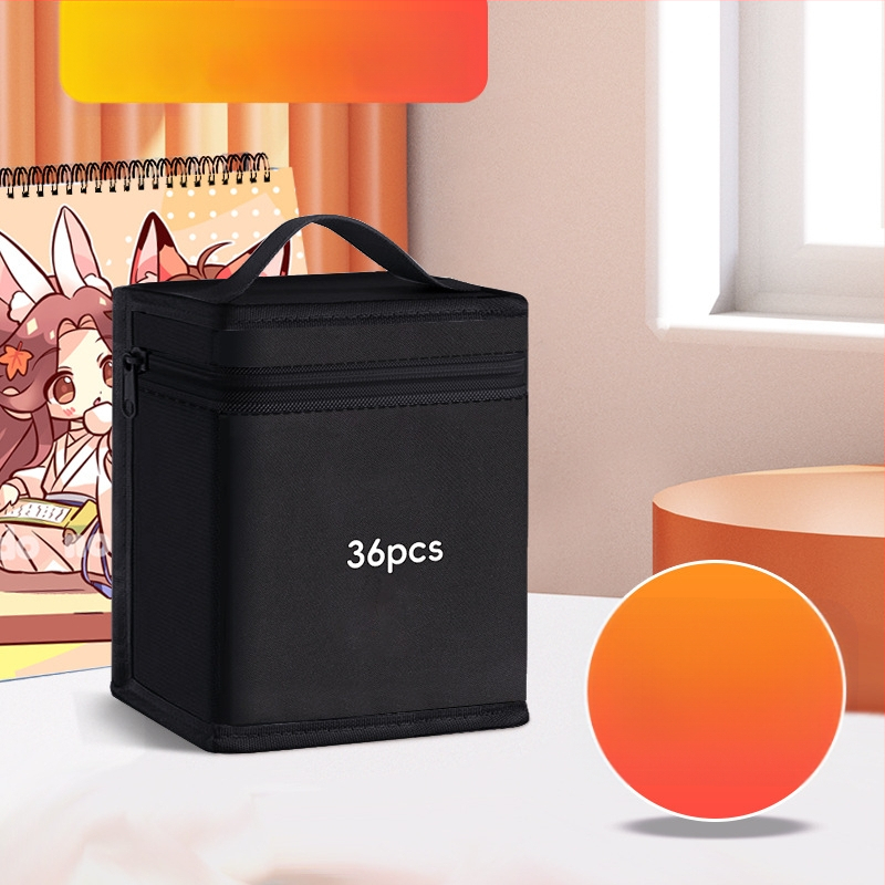 Marķieru soma no Oxford auduma, universāla skolēniem, ar roku zīmēta stila