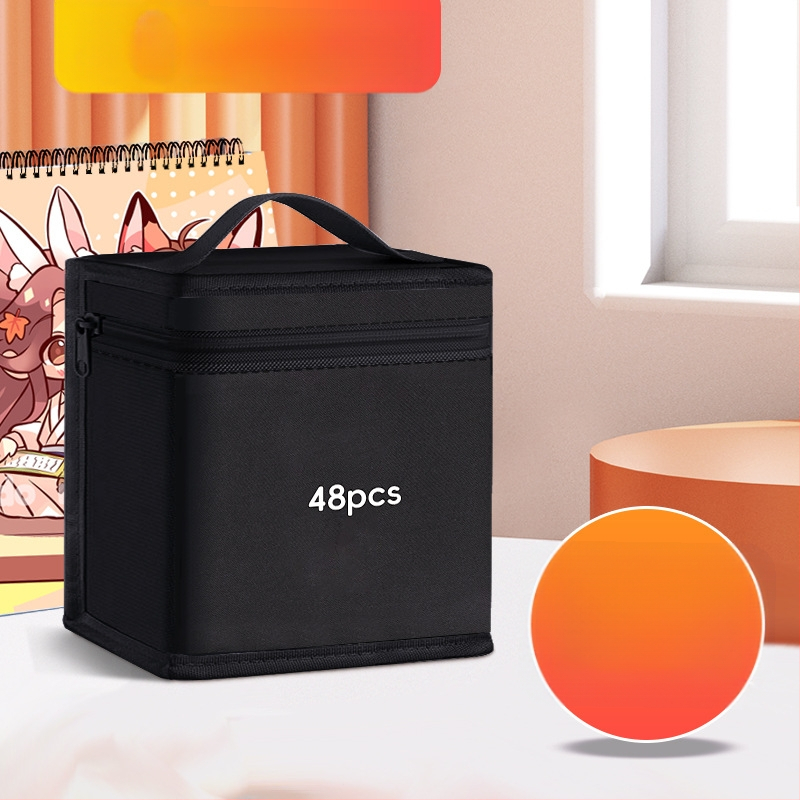 Marķieru soma no Oxford auduma, universāla skolēniem, ar roku zīmēta stila