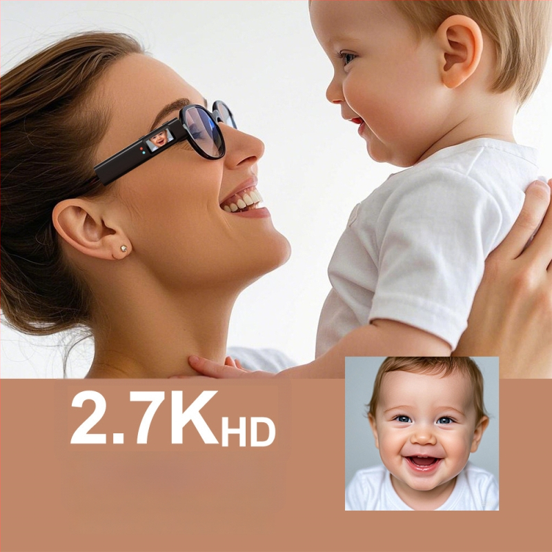 Ochelari S110 pentru înregistrare, montare pe cap – ramă din plastic, control tactil, rază wireless până la 5 m, lansare 2025