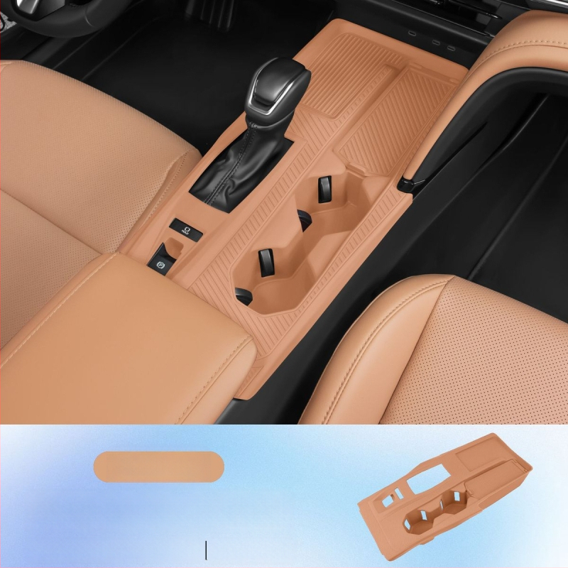 Silikona centrālās konsoles paliktnis Toyota Camry 24-25 – iekšējais dekors, skrāpējumu aizsardzība pārslēgšanas zonā