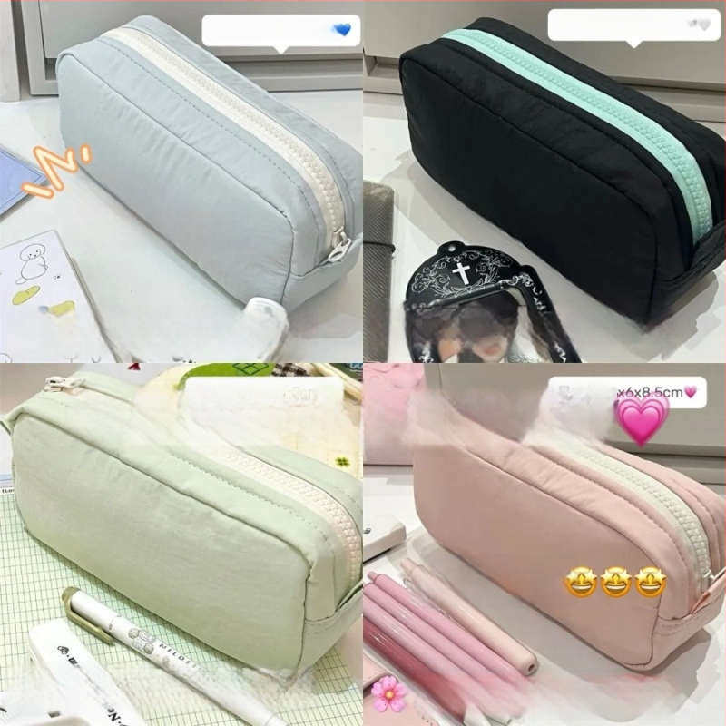 Pildspalvu maciņš ar lielu ietilpību, kvadrāta formā – Instagram stils (Zīmols: Other/other; Materiāls: Other; Dzimums: General purpose; IP atļauja: No; Stils: Ins style)