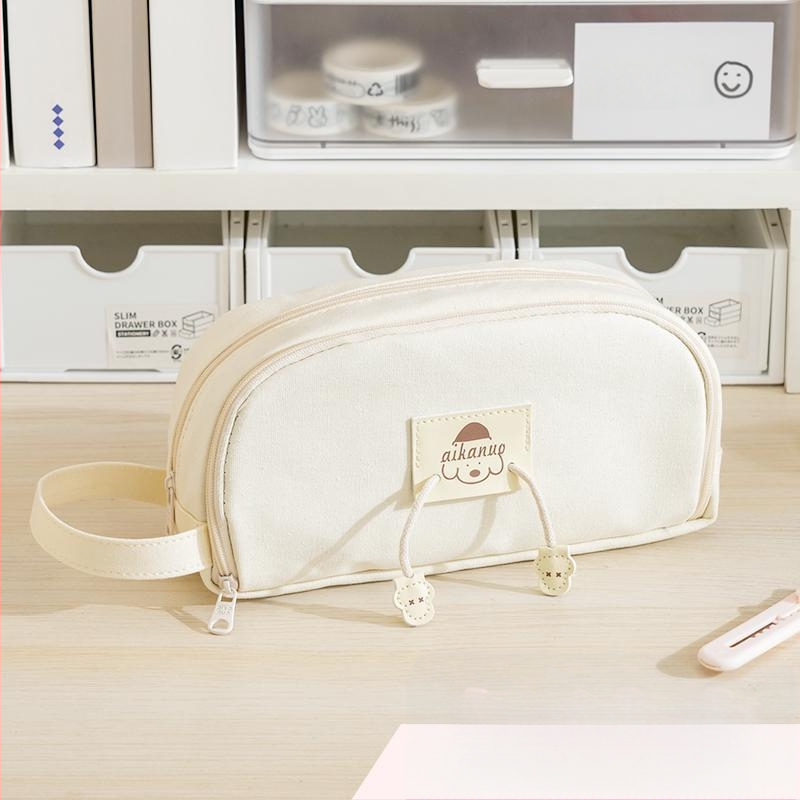 Zīmuli maciņš kolēģiju stilā ar karikatūru dizainu, japāņu stils — audums, universāls, zīmols Other