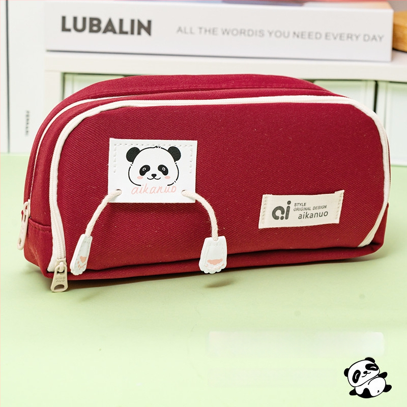 Zīmuli maciņš kolēģiju stilā ar karikatūru dizainu, japāņu stils — audums, universāls, zīmols Other